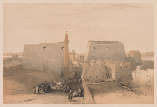 Egypt and Nubia: Volume II - No. 38, Grand Entrances to the Temple of Luxor