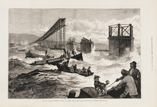 The Tay Bridge Disaster: 'Steam Launches and Divers' Barge Employed in Search'