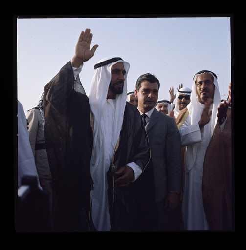 Sheikh Zayed Greets the Crowd