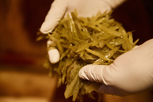 Salted Sansai (edible wild plants)