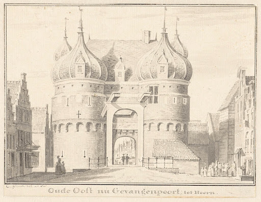 De oude Oosterpoort of Gevangenpoort te Hoorn