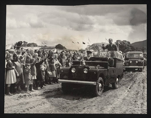 A photographic print of Duke of Edinburgh, Visit to Royal Welsh Show at Bangor, July, 1958