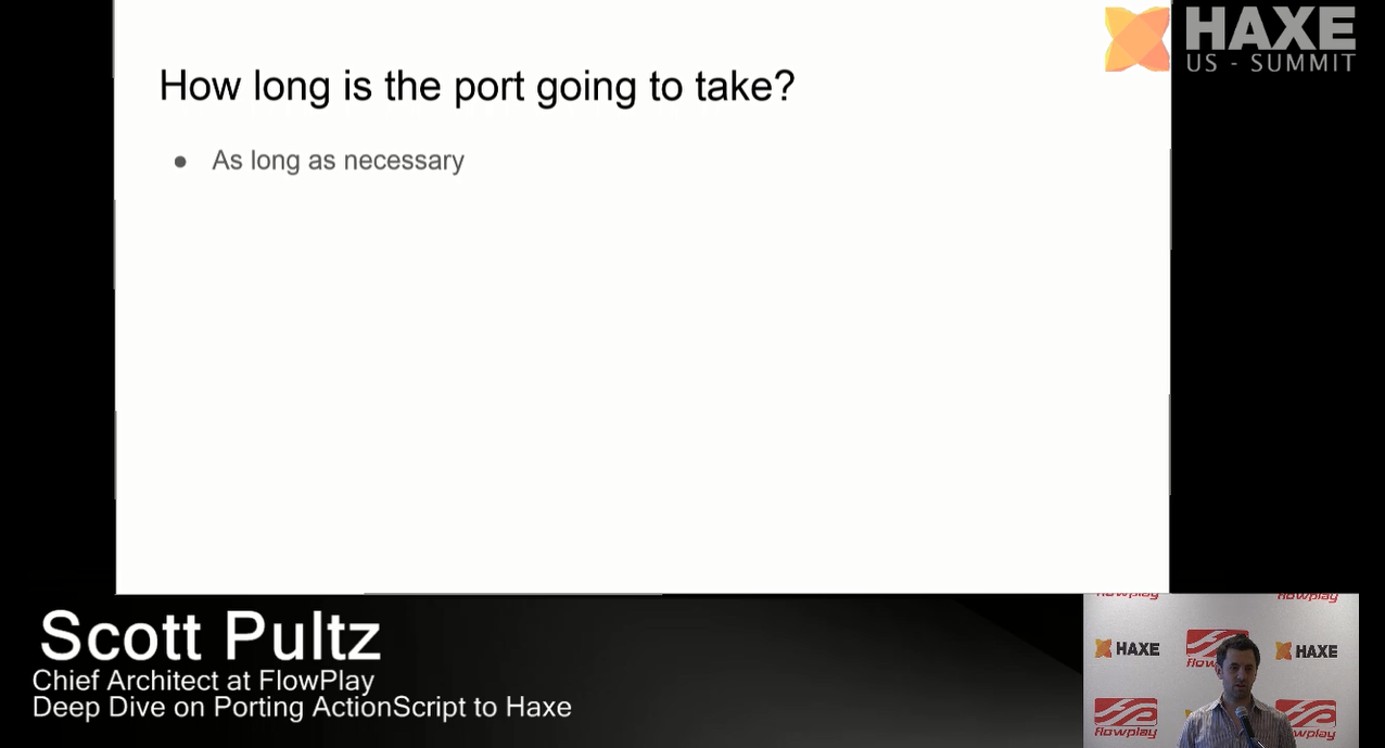 How long is the port going to take?