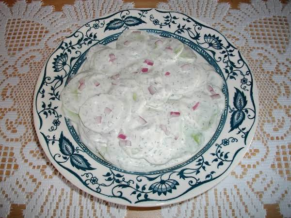 Creamy Dill Cucumbers_image