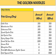 The Golden Noodles menu 2