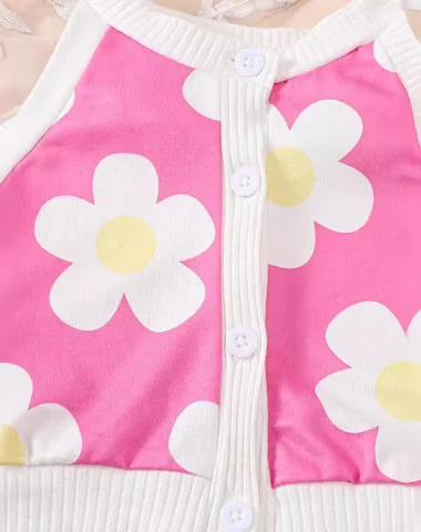 Zomer denim pak voor meisjes met mo - 0