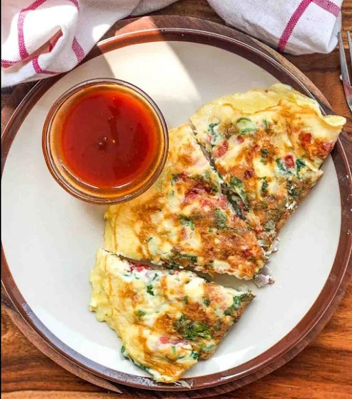 Stuffed Vegetable Omelette (2 Eggs)