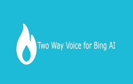 Two Way Voice for Bing AI small promo image