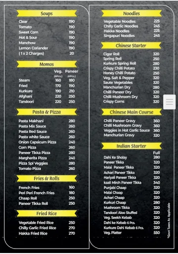 Swaad Anusaar menu 