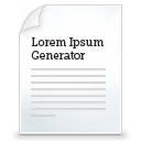 Lorem ipsum generator (using keyboard only)