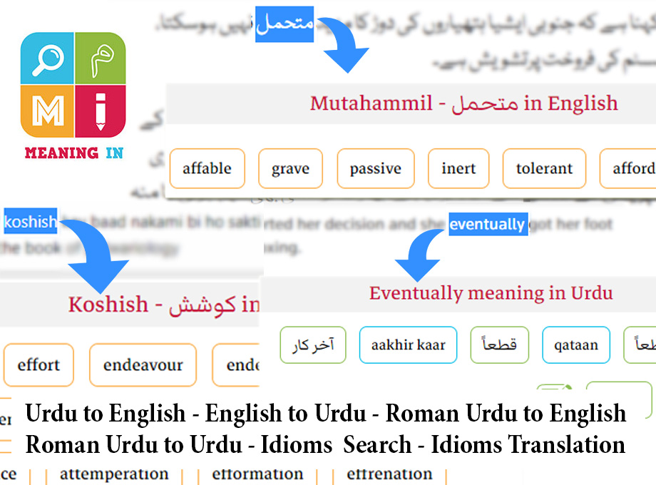 English to Urdu & Urdu to English Translation Preview image 1