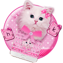 ダウンロード Cute Pink Cat Keyboard をインストールする 最新 APK ダウンローダ