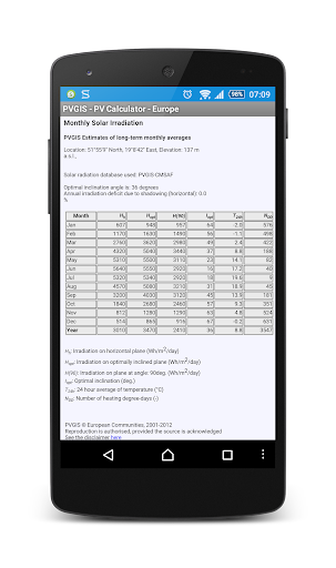 PVGIS - PV Calculator - Europe