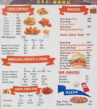 CFC Snacks menu 1