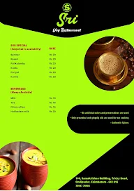 Sri Veg Restaurant menu 3