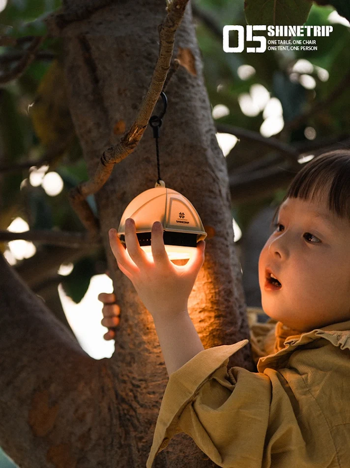 Lampe de camping avec réglage analogique de la luminosité, longue durée et ambiance chaleureuse pour des soirées paisibles sous les étoiles.