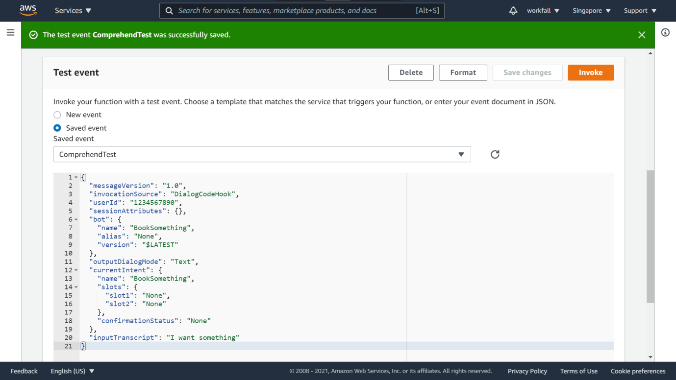 How can we use Amazon Comprehend with AWS Lambda and Amazon Lex for Sentiment Analysis?