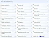 Food Engineering menu 4