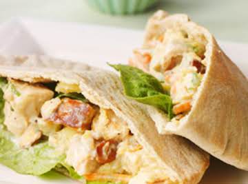 Pineapple Chicken Salad Pitas