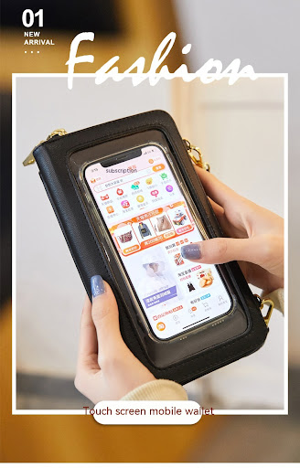 Title 1, Anti-Theft Credit Card Touch Screen Phone Bag A...