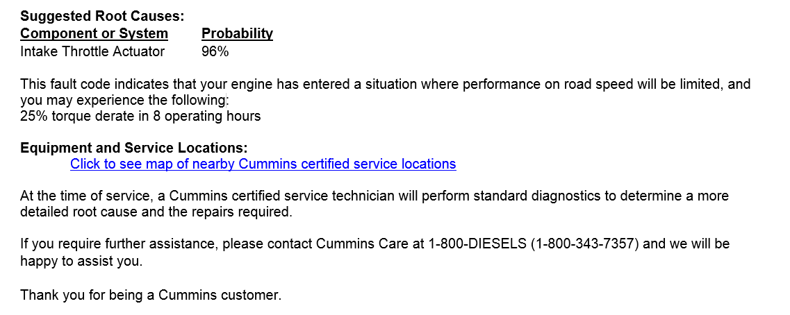 How do you interpret diagnostic codes for Cummins engines?