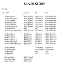 Silver Stove menu 2