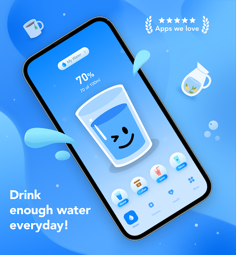 Screenshot Water Tracker, Calorie Counter