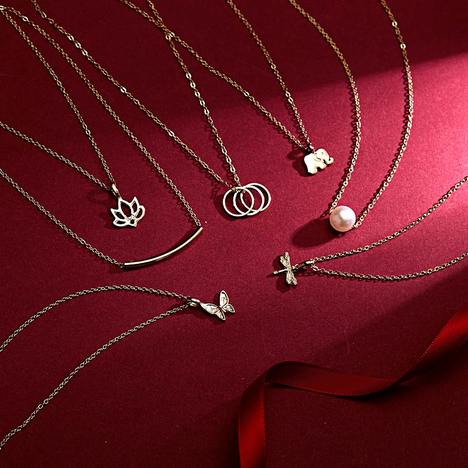 Mode parel hanger ketting op papieren kaart Elegante cadeau voor haar Perfect voor elke gelegenheid Vrouwelijke sieraden stijlvol