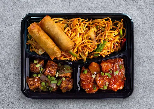 Egg Noodle And Paneer Meal Tray