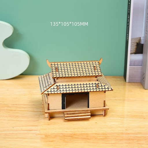 Title 2, 3D Three-dimensional Puzzle Plywood Handmade DI...