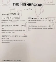 The Highbrooks Cafe menu 5