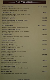 Hotel Tulip menu 1