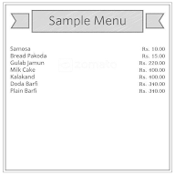 Shiwani Sweets menu 1