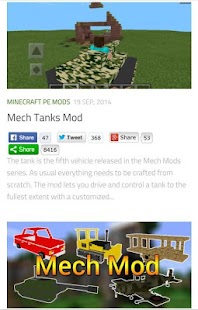 Free Download Tank MODS For MineCraft PE APK for Android