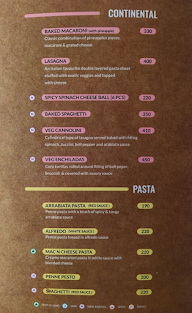 House Of Size Zero menu 5