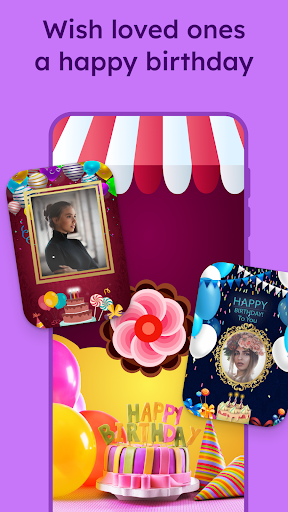 Birthday Photo Frame Maker screenshot #1