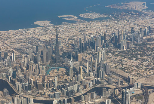 The Burj Khalifa skyscraper, centre, among other commercial buildings in Dubai, United Arab Emirates. Picture: CHRISTOPHER PIKE/BLOOMBERG