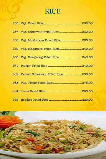 Achija Veg Restaurants menu 