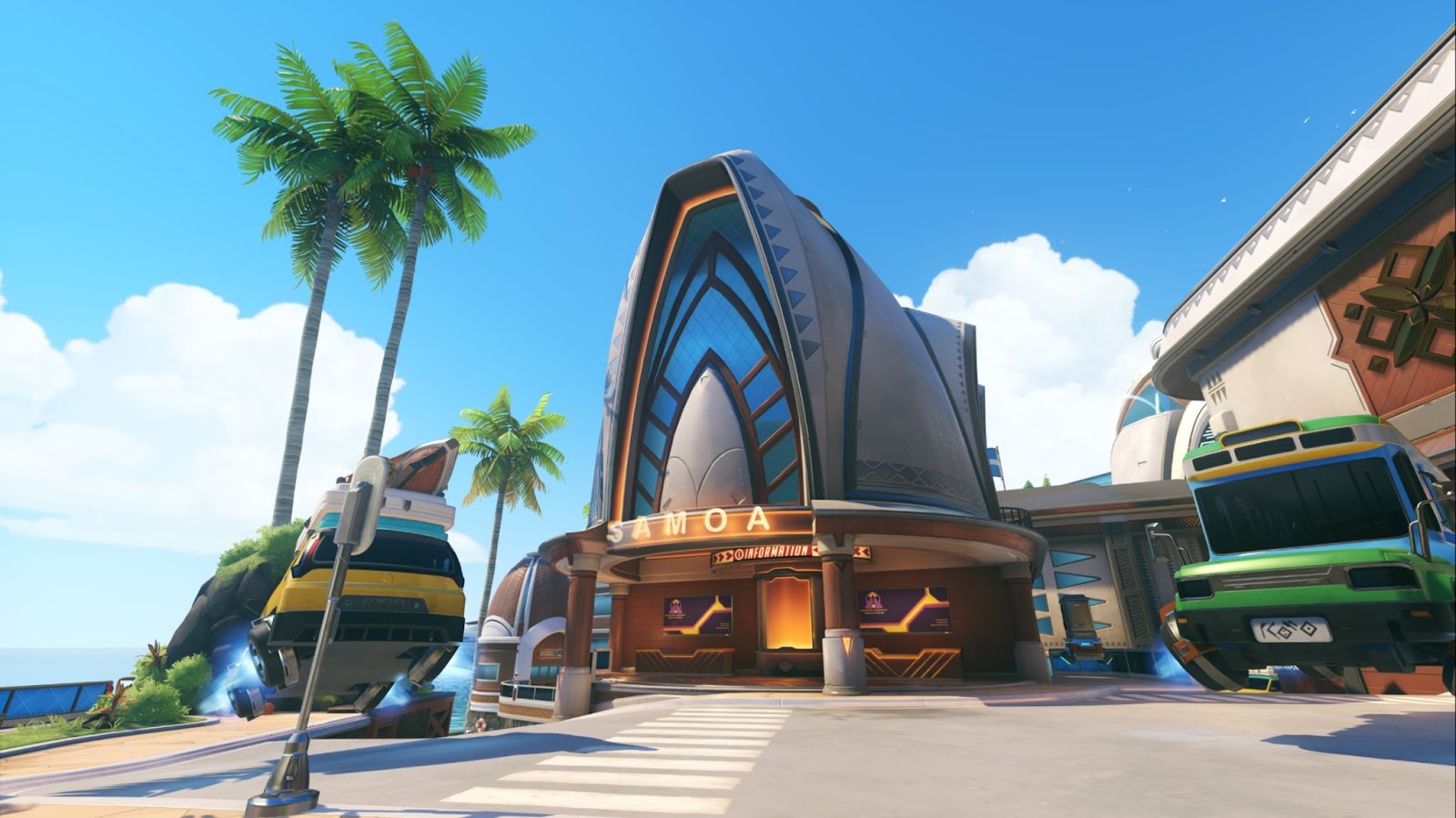 A still of the map Samoa in Overwatch 2