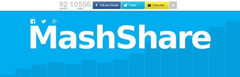 Botões de compartilhamento de mídia social MashShare