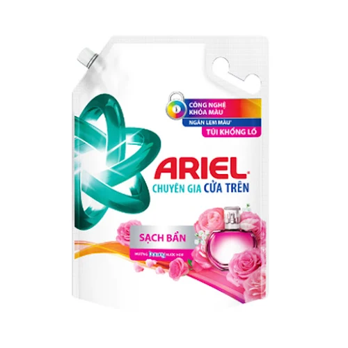 Nước giặt Ariel cửa trên túi Downy hương Đam mê/nước hoa 3.9kg