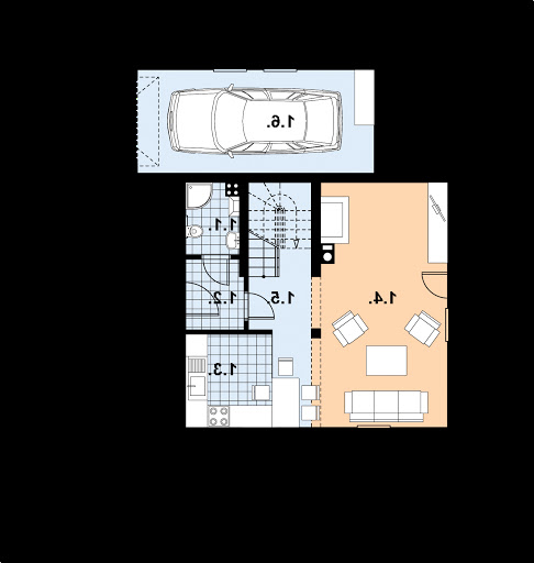 L-55 - Rzut parteru