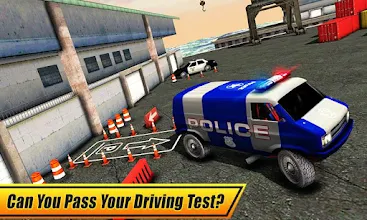 Police Van Parking Games