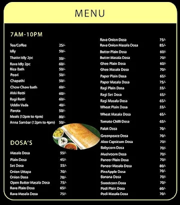 Southies Delight menu 