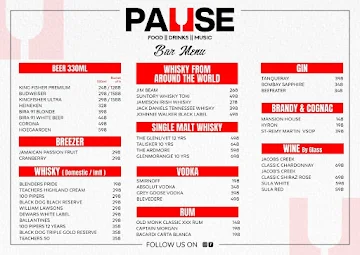 Pause menu 