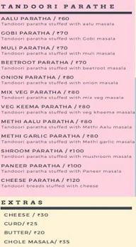 Paratha Aur Curries menu 1