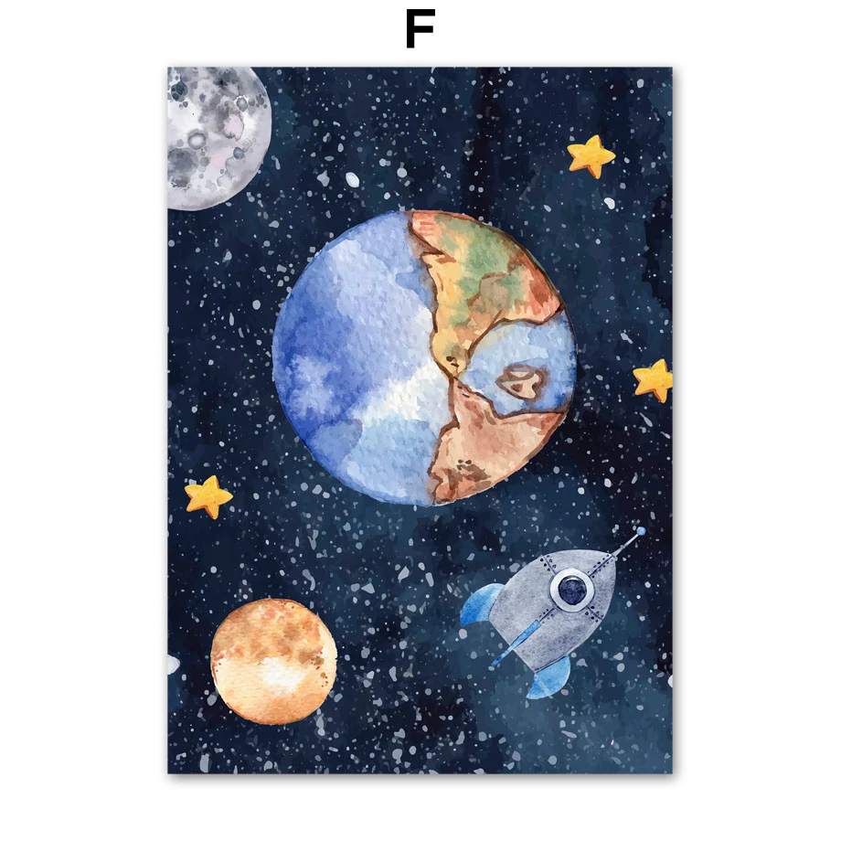 Title 4, Astronaut Muurkunst Canvas Schilderij, perfect ...