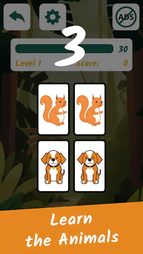 Screenshot Kids Memory Game: Animals