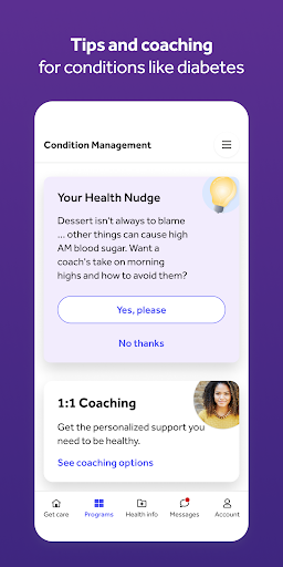 Screenshot Teladoc Health: Virtual care