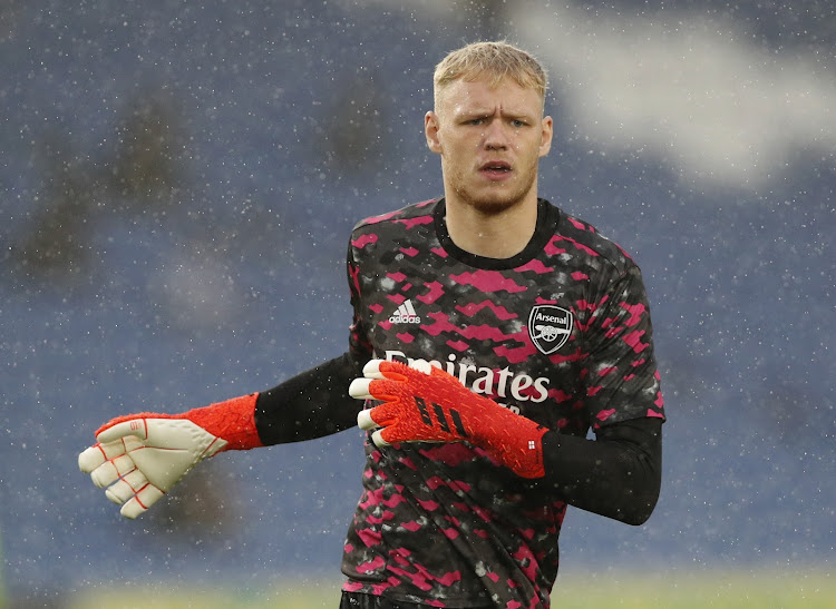 Arsenal's Aaron Ramsdale during a recent warm up session